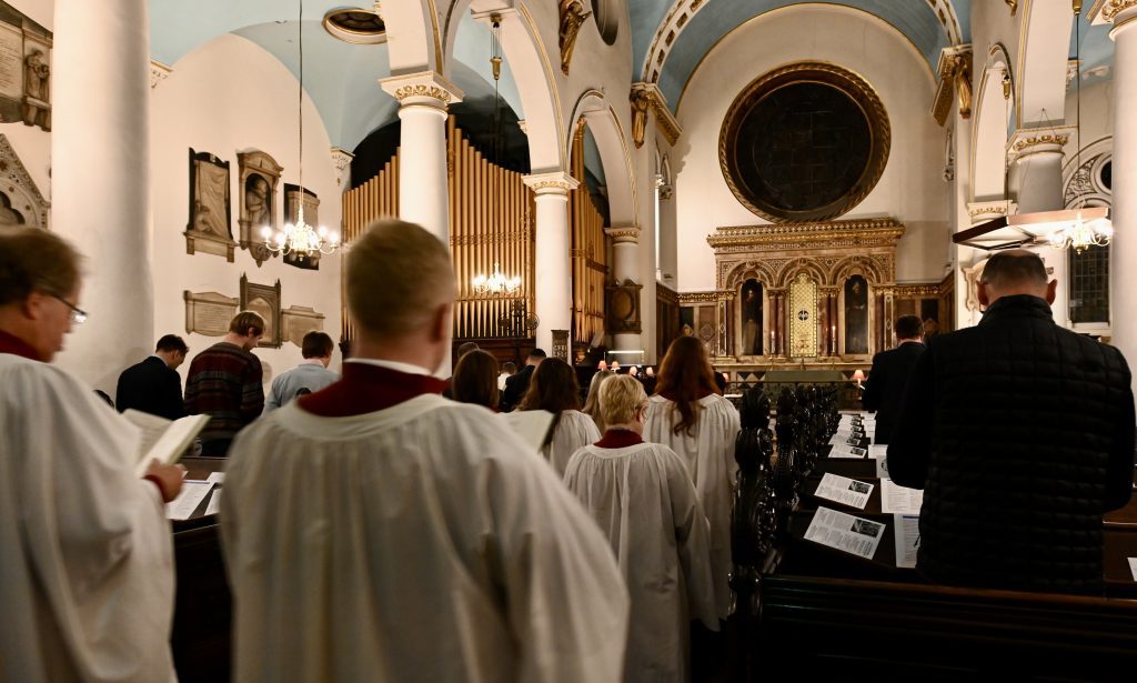 Why choral Photo of a service at St Michael's