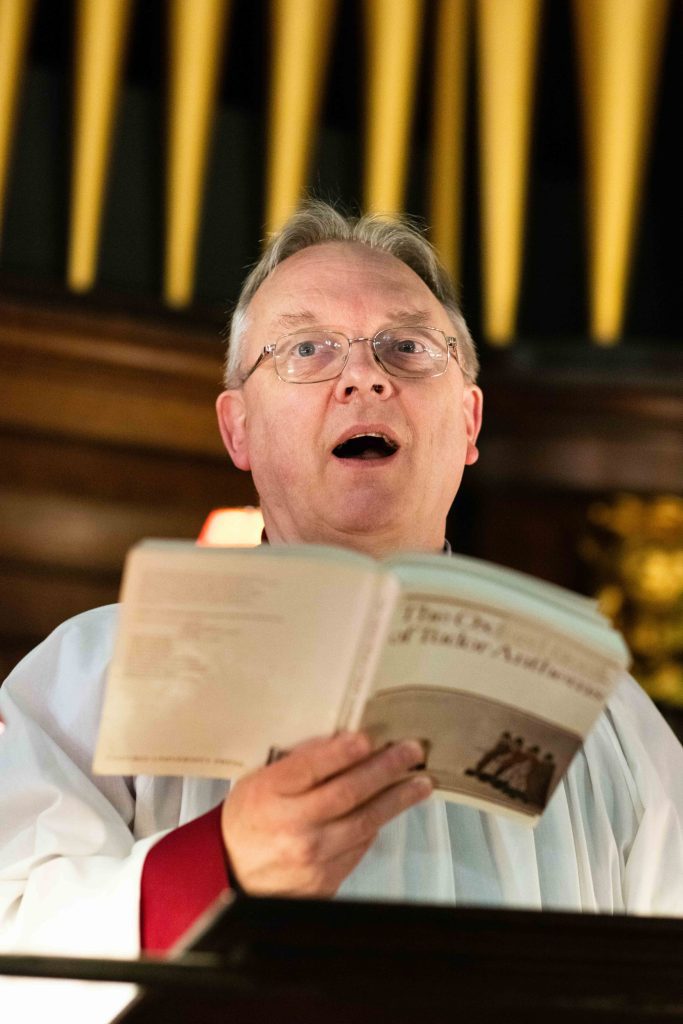 Photo of a man singing