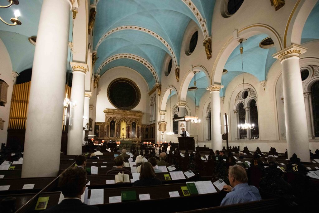 Photo of the interior of St Michael's